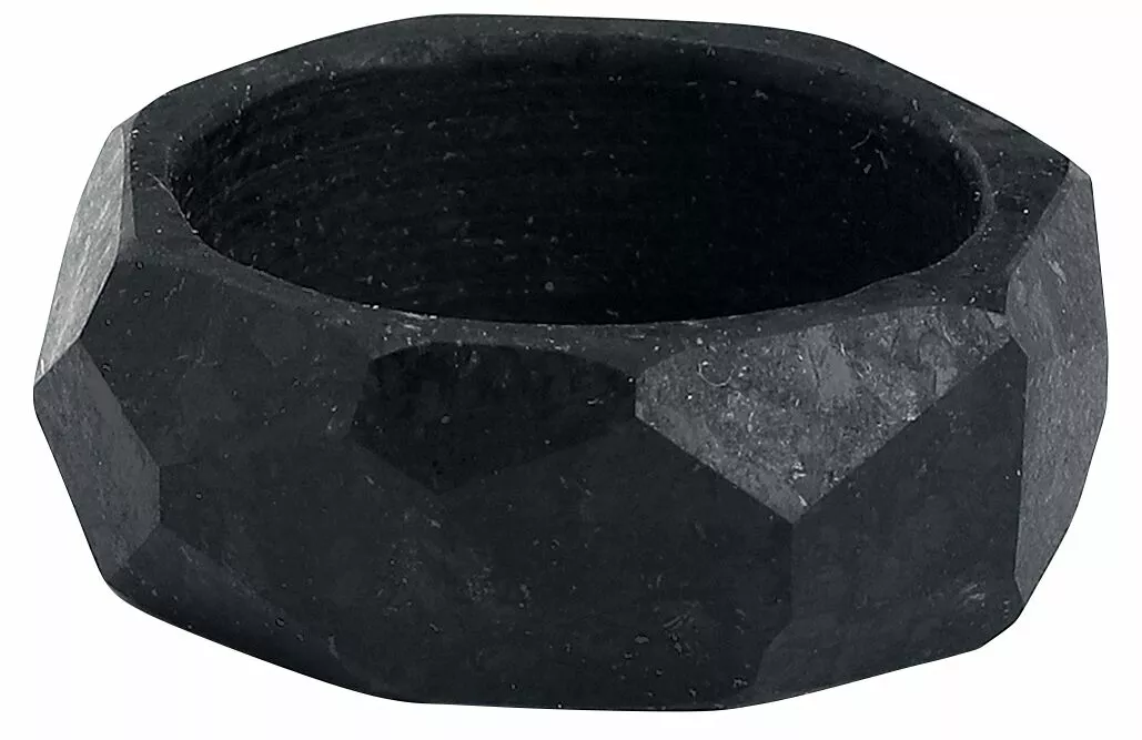 "Stone Ring" Ring Zwart Van Rockers
