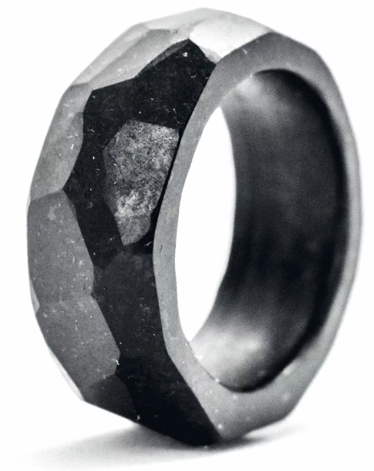 "Stone Ring" Ring Zwart Van Rockers - Afbeelding 3