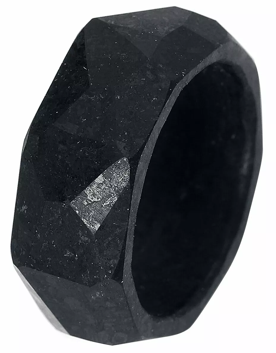 "Stone Ring" Ring Zwart Van Rockers - Afbeelding 5