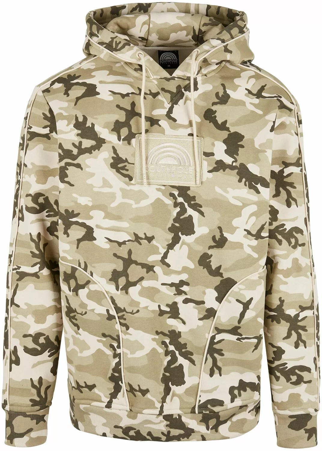"Southpole Embroidery Hoody" Trui Met Capuchon Camo Zand Van Southpole