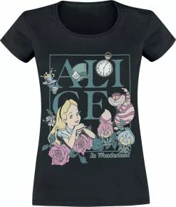"Alice" T-shirt Zwart Van Alice In Wonderland