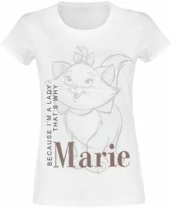 "Marie - I'm A Lady" T-shirt Wit Van Aristocats