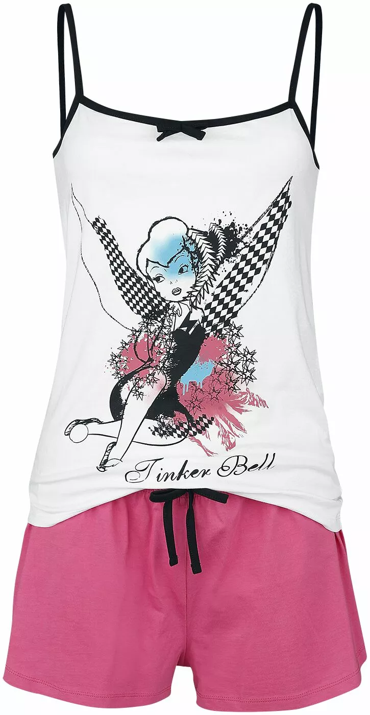 "Tinker Bell" Pyjamabroek Wit-felroze Van Peter Pan
