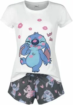 "Kiss Kiss" Pyjama Meerkleurig Van Lilo & Stitch