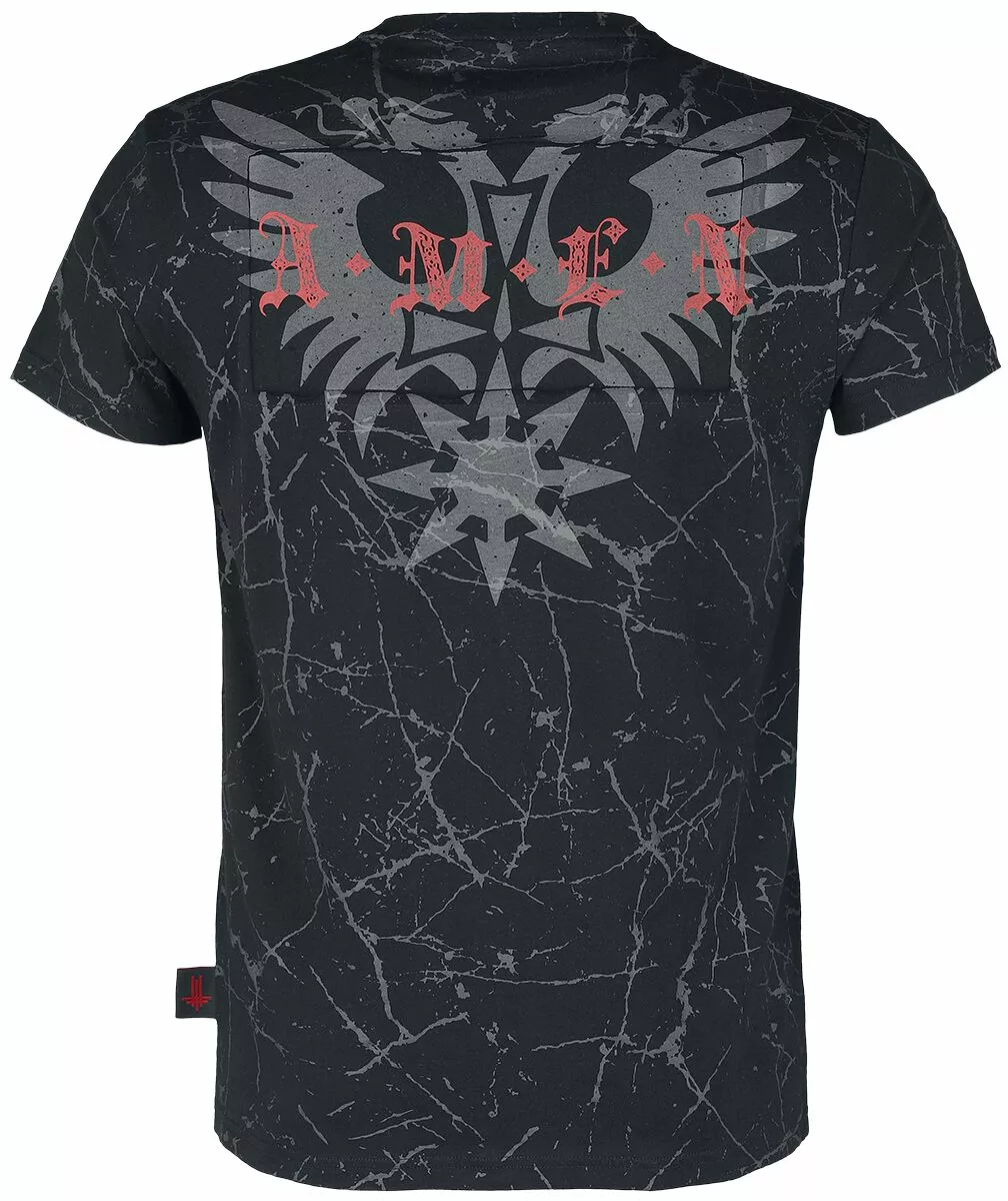 "EMP Signature Collection" T-shirt Zwart-grijs Van Behemoth - Afbeelding 2