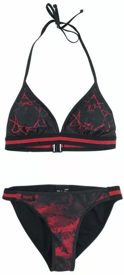 "EMP Signature Collection" Bikini Set Zwart-rood Van Slipknot