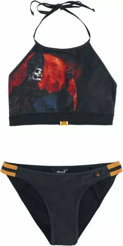 "EMP Signature Collection" Bikini Set Zwart-oranje Van Ghost