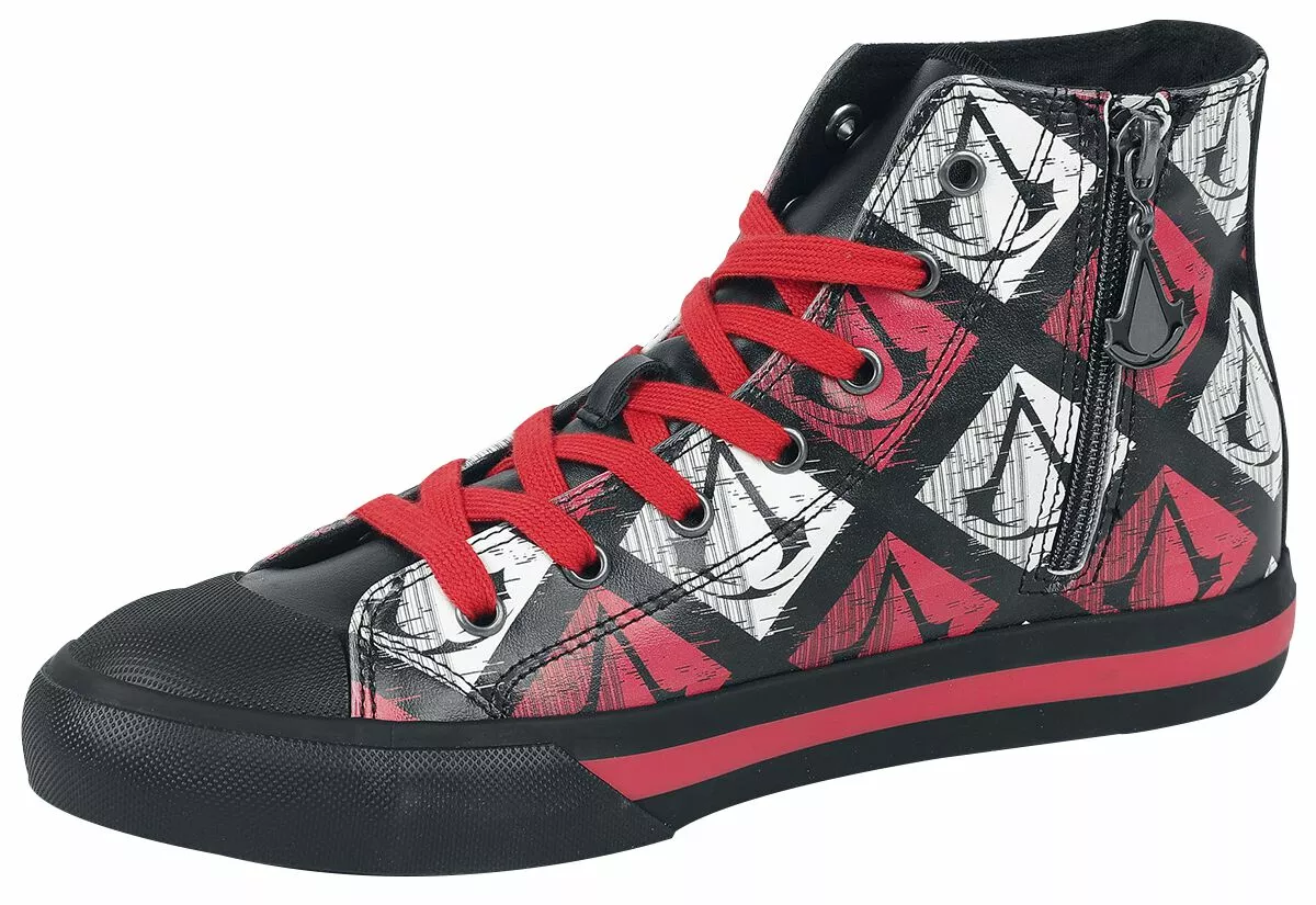 "Logo" Sneakers High Zwart-rood Van Assassin's Creed
