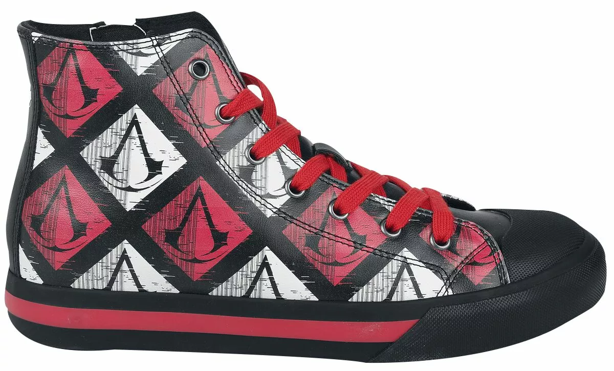 "Logo" Sneakers High Zwart-rood Van Assassin's Creed - Afbeelding 3