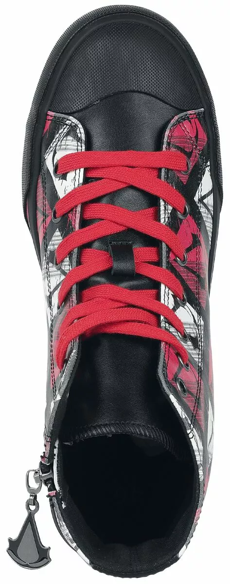 "Logo" Sneakers High Zwart-rood Van Assassin's Creed - Afbeelding 5