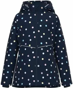 "Pastel Polkadot Maxi Jas" Jas Blauw Van Name It