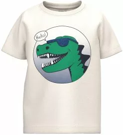 "Henne T-shirt - Dinosaur" T-shirt Wit Van Name It