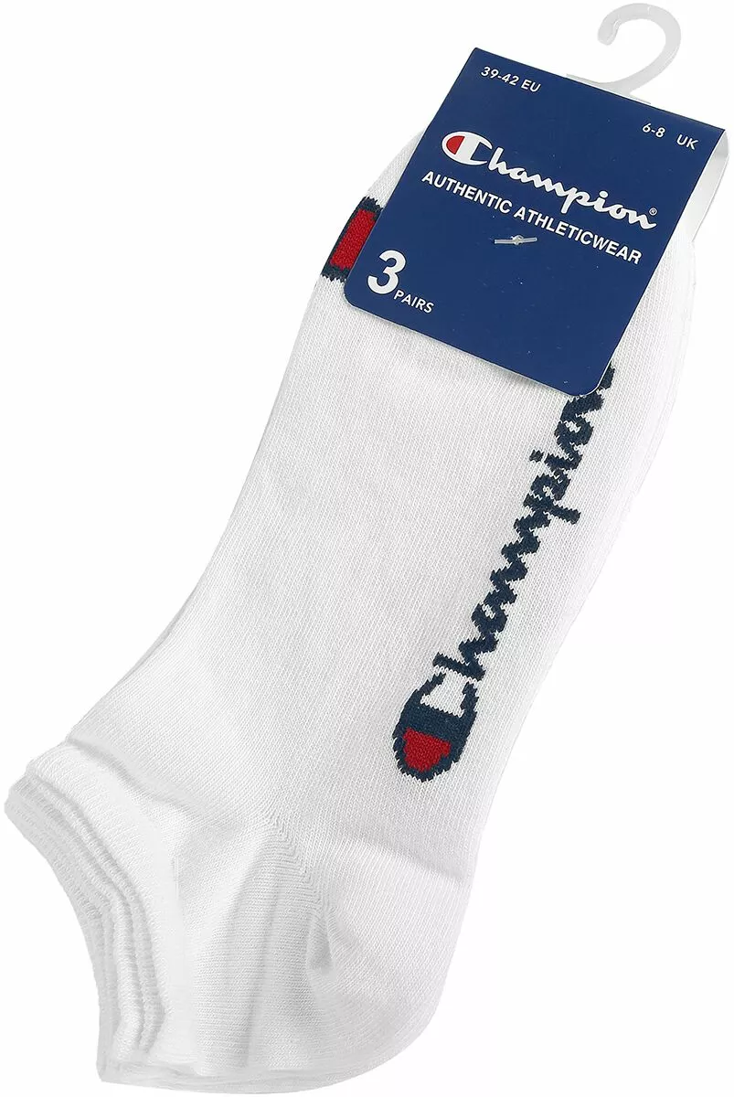 "Champion Innerwear - Set Van Drie Paar Sneakersokken" Sokken Wit Van Champion - Afbeelding 3