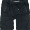 "RIPSTOP JOGGER SHORT" Korte Broek Zwart Van Alpha Industries