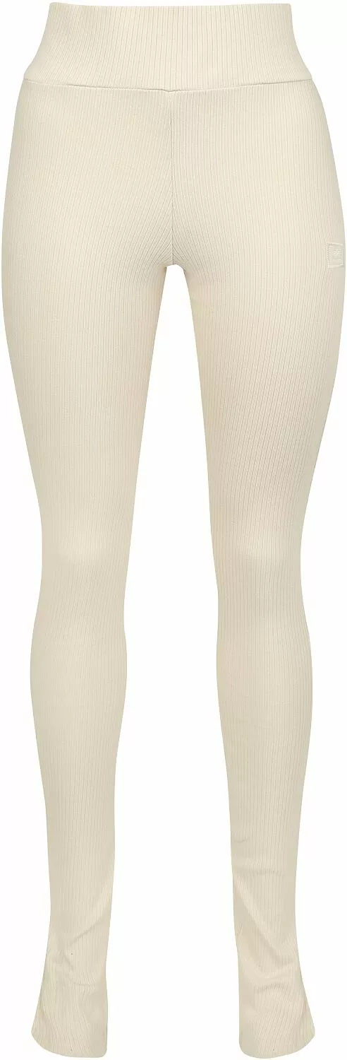 "WOMEN’S X-FIT RIB PANTS" Stoffen Broeken Crème Van Alpha Industries