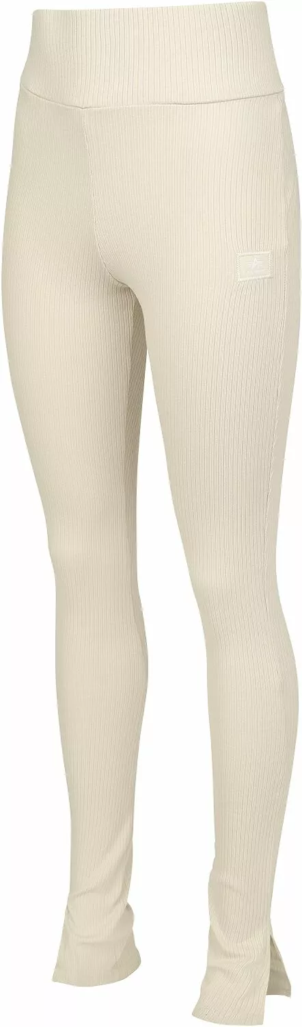 "WOMEN’S X-FIT RIB PANTS" Stoffen Broeken Crème Van Alpha Industries - Afbeelding 3