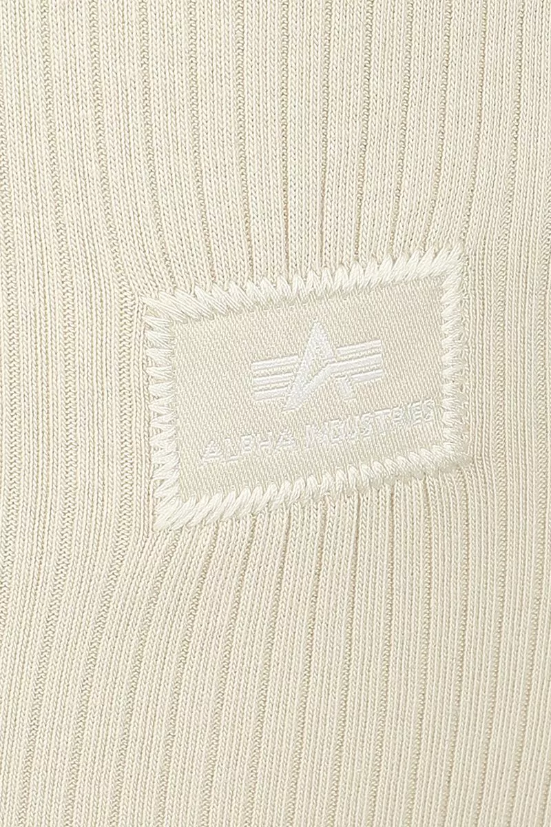 "WOMEN’S X-FIT RIB PANTS" Stoffen Broeken Crème Van Alpha Industries - Afbeelding 4