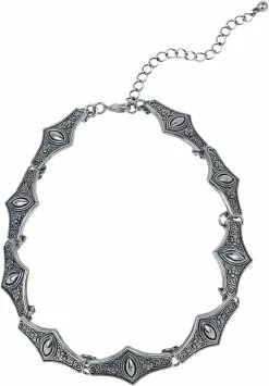 "Decoratieve Opdruk" Halsketting Zilverkleurig Van Black Premium By EMP