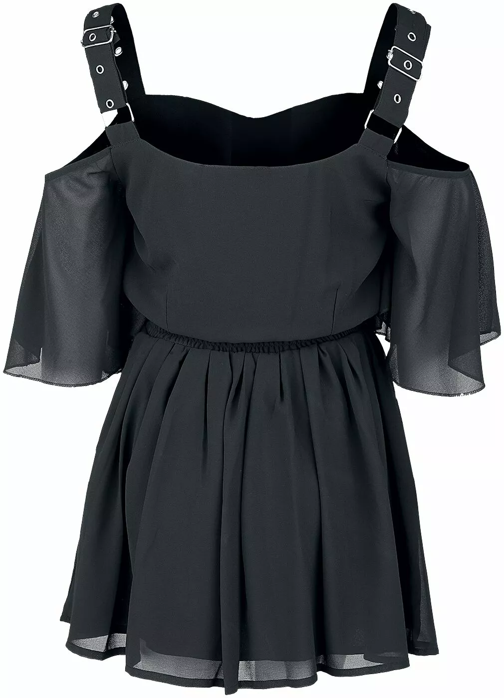 "Catastrophe Jurk" Korte Jurk Zwart Van Poizen Industries - Afbeelding 2