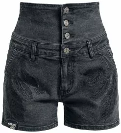 "Shadow & Bone" Korte Broek Black Denim Van Shadow & Bone