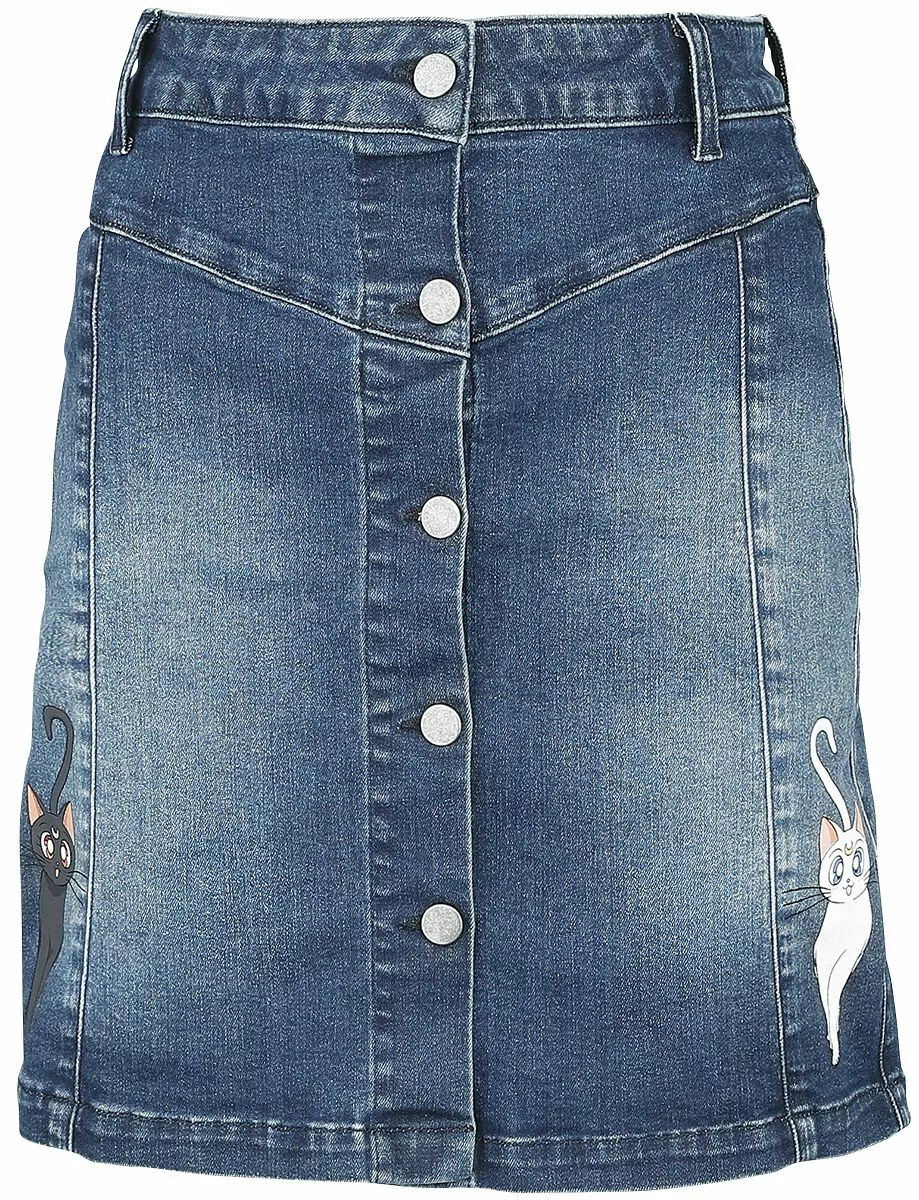 "Luna & Artemis" Korte Rok Blauw Van Sailor Moon