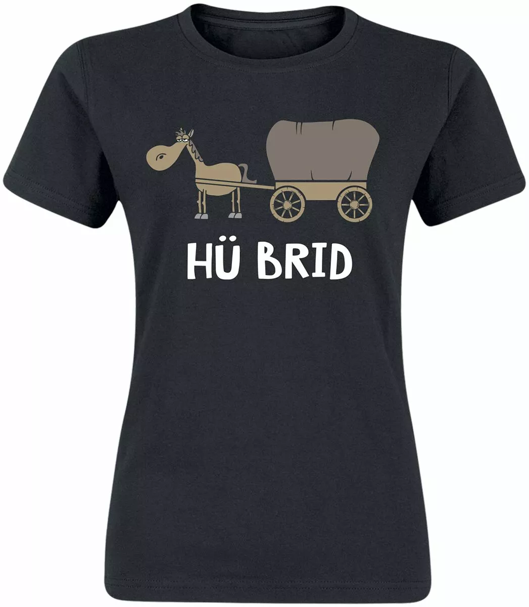 Brandfun Tierisch "Hü Brid" T-shirt Zwart Van Tierisch