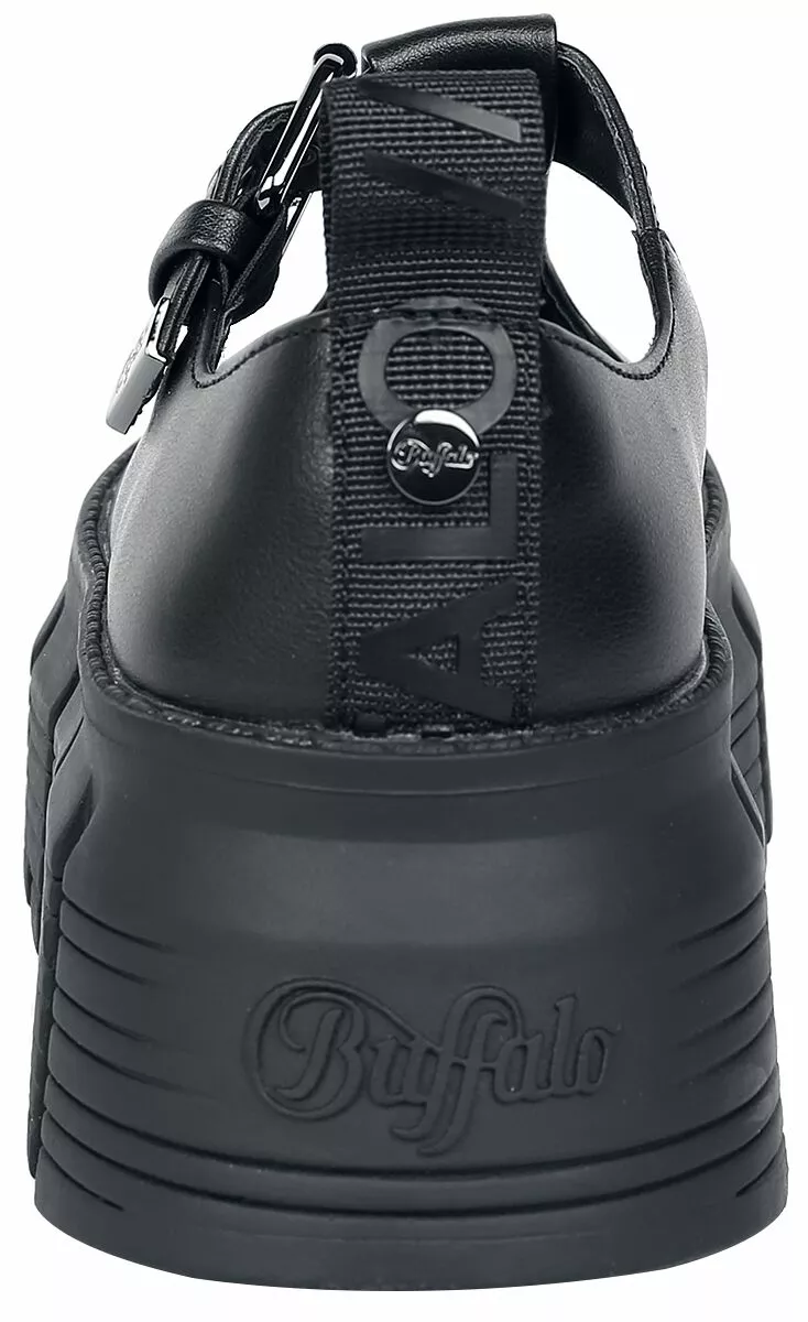 "Ava Mary Vegan" Creepers Zwart Van Buffalo - Afbeelding 2