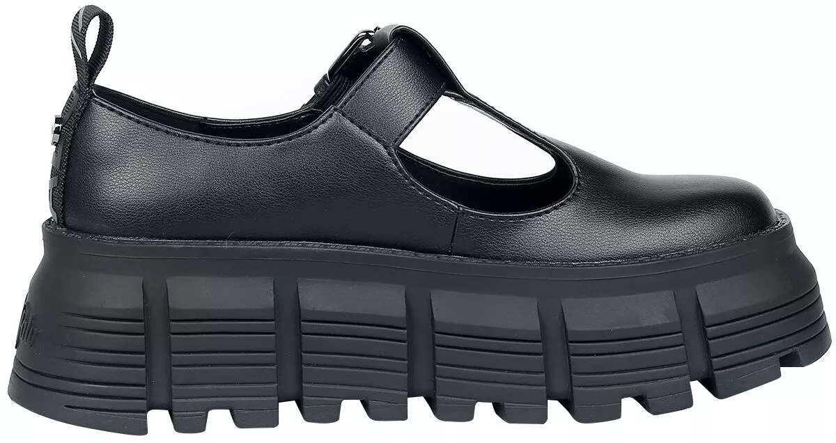 "Ava Mary Vegan" Creepers Zwart Van Buffalo - Afbeelding 3