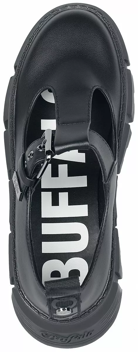 "Ava Mary Vegan" Creepers Zwart Van Buffalo - Afbeelding 5