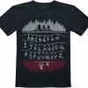 "Kids - Alphabet Fairy Lights" T-shirt Zwart Van Stranger Things