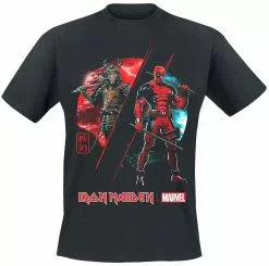 "Iron Maiden X Marvel Collection - Samurai Comp" T-shirt Zwart Van Iron Maiden
