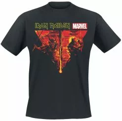"Iron Maiden X Marvel Collection - Warrior Wolverine" T-shirt Zwart Van Iron Maiden