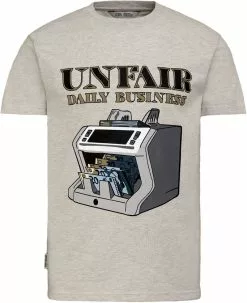 "Dollar Bill" T-shirt Grijs Van Unfair Athletics