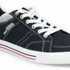 "Black Low Sneakers" Sneakers Zwart Van Dockers By Gerli