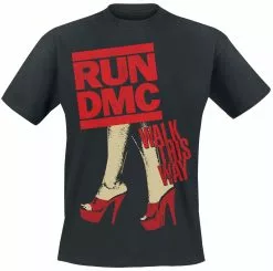 "Walk This Way Legs" T-shirt Zwart Van Run DMC