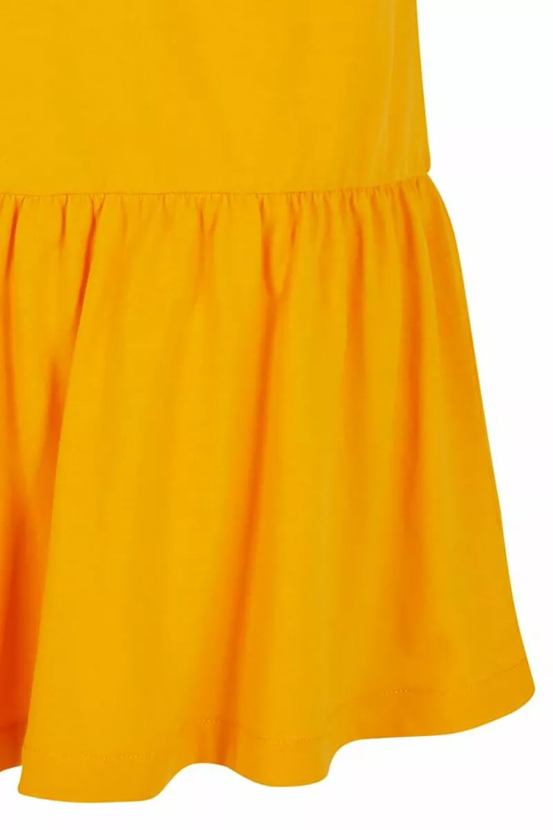 "Dames Valance T-shirtjurk" Jurk Geel Van Urban Classics - Afbeelding 3