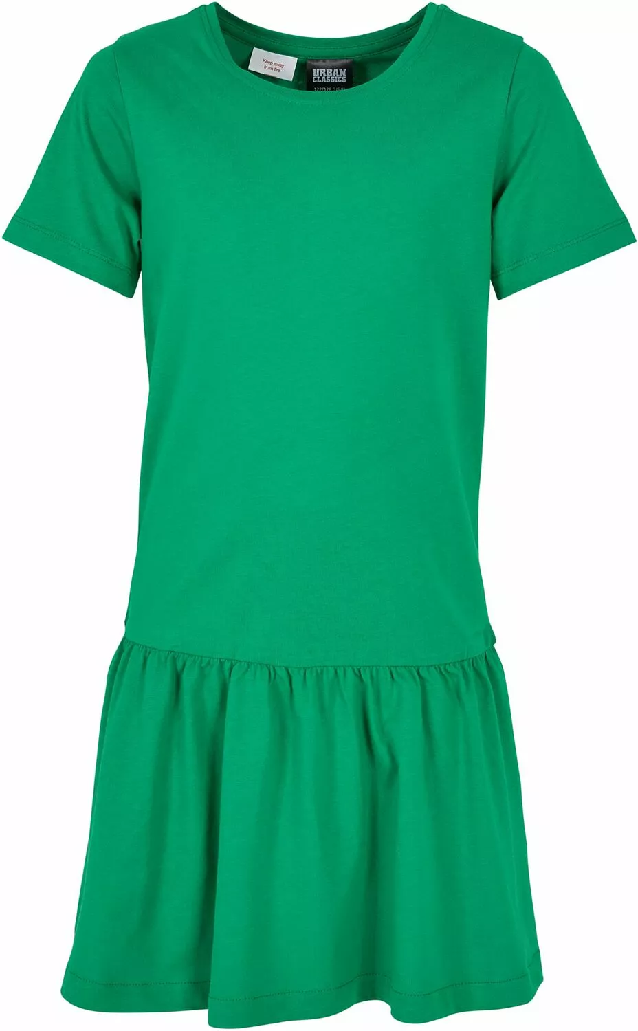 "Dames Valance T-shirtjurk" Jurk Groen Van Urban Classics