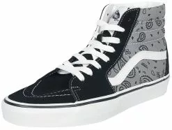 "SK8-HI Paisley Grey/True White" Sneakers High Zwart-grijs Van Vans