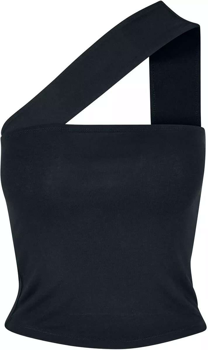 "Damestop Met één Schouderbandje" Top Zwart Van Urban Classics