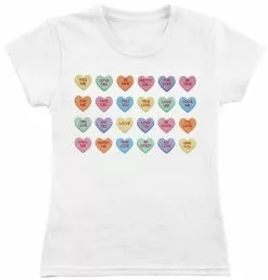 "Kids Sweet Heart Candy Shirt" T-shirt Wit Van Mister Tee