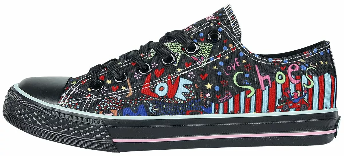 "Sneaker" Sneakers Zwart-multicolour Van Dockers By Gerli - Afbeelding 4