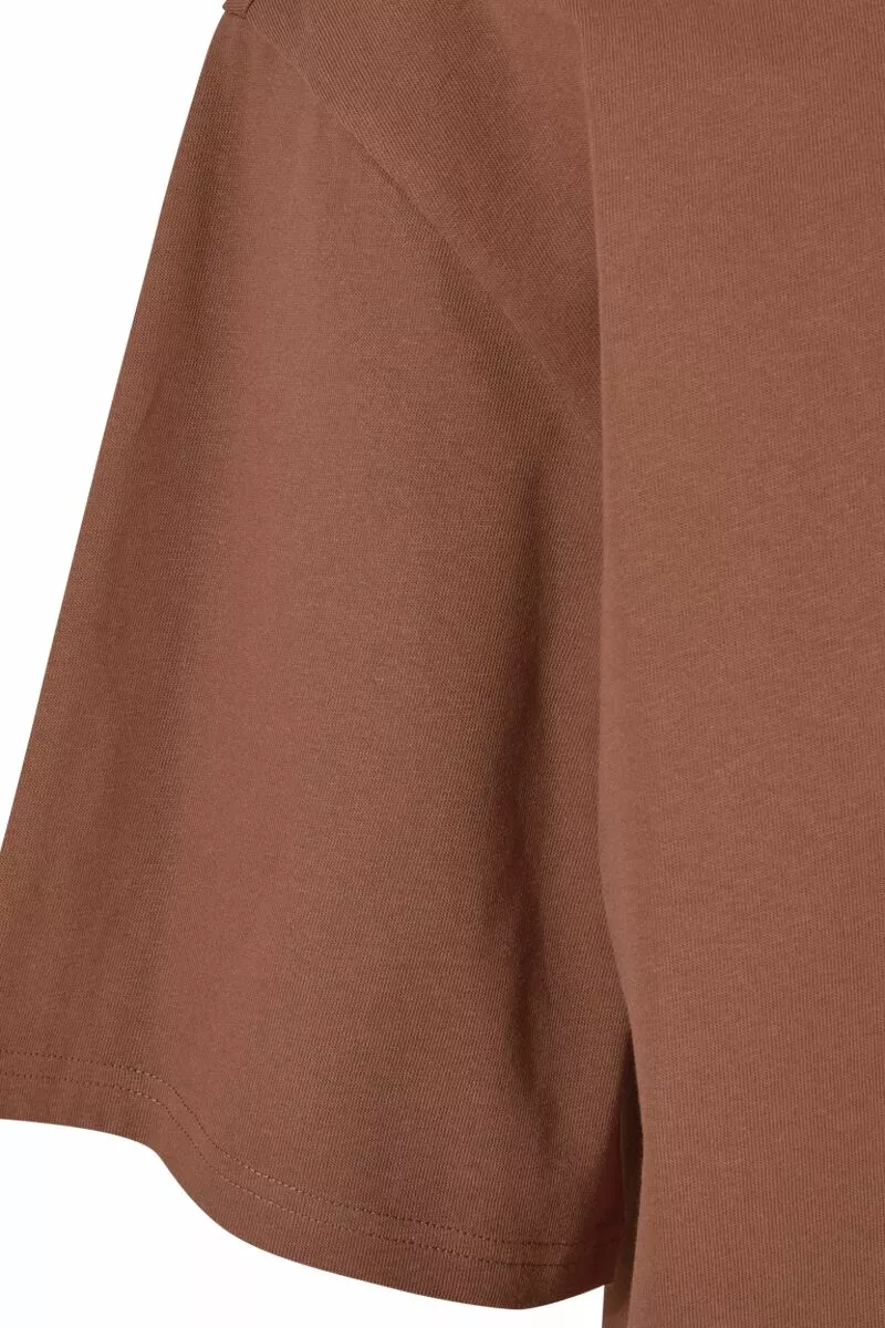 "Organic Oversized Sleeve Tee" T-shirt Roodbruin Van Urban Classics - Afbeelding 3