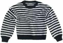 "Piumo Gebreide Trui" Sweatshirt Zwart-wit Van Kids ONLY