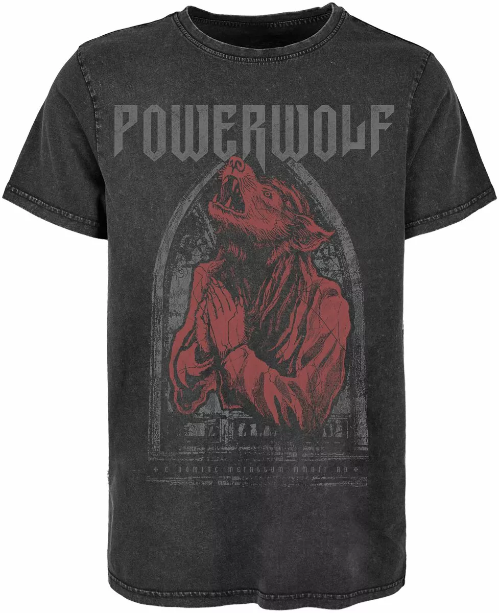 "Lupus Dei Vintage" T-shirt Zwart Van Powerwolf
