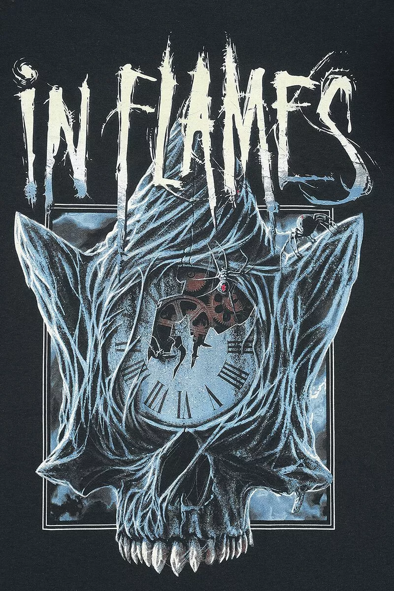 "The Great Deceiver" T-shirt Zwart Van In Flames - Afbeelding 3