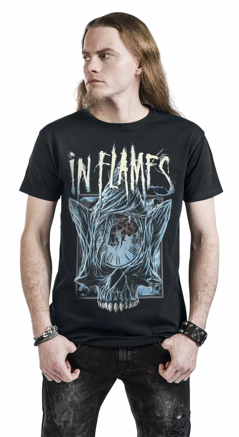 "The Great Deceiver" T-shirt Zwart Van In Flames - Afbeelding 4