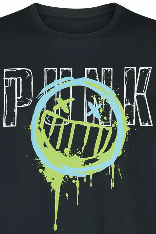 "Neon Punk" T-shirt Zwart Van Borderlands - Afbeelding 2
