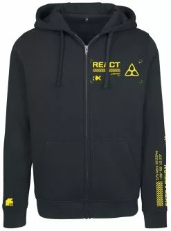 "React" Vest Met Capuchon Zwart Van Six Extraction