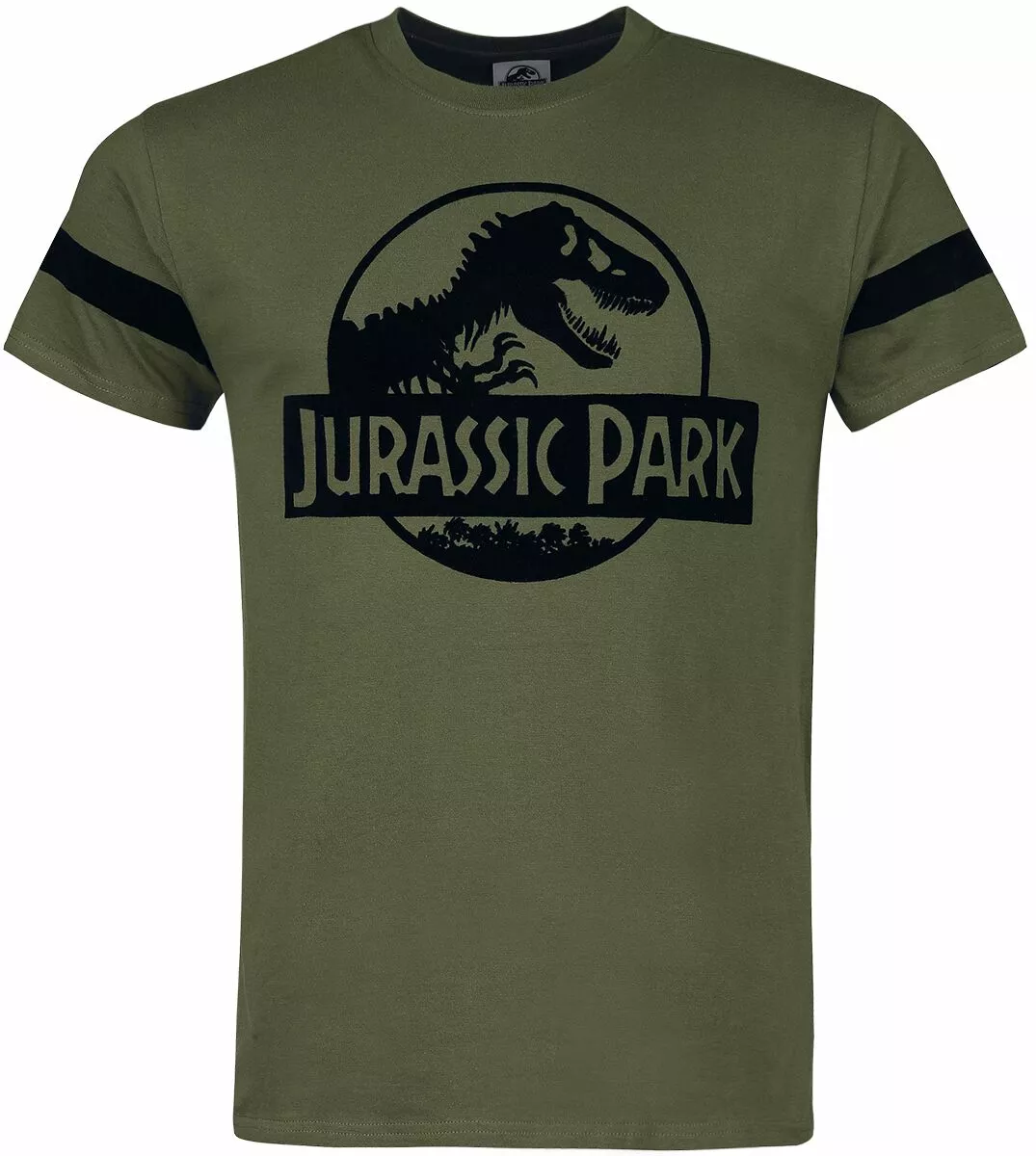 "Jurassic Park - Logo Flock" T-shirt Groen Van Jurassic Park