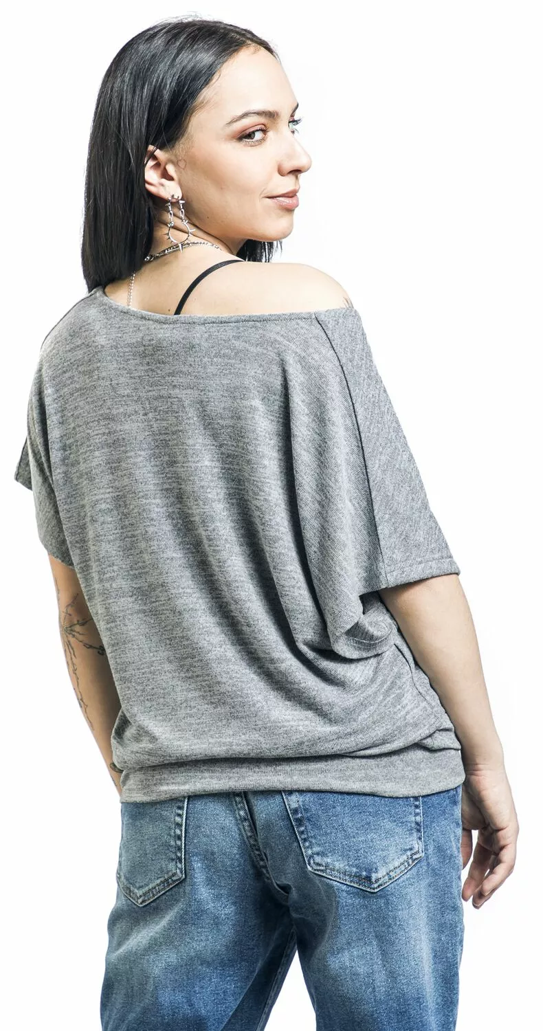 "Beth" T-shirt Grijs Van Forplay - Afbeelding 5